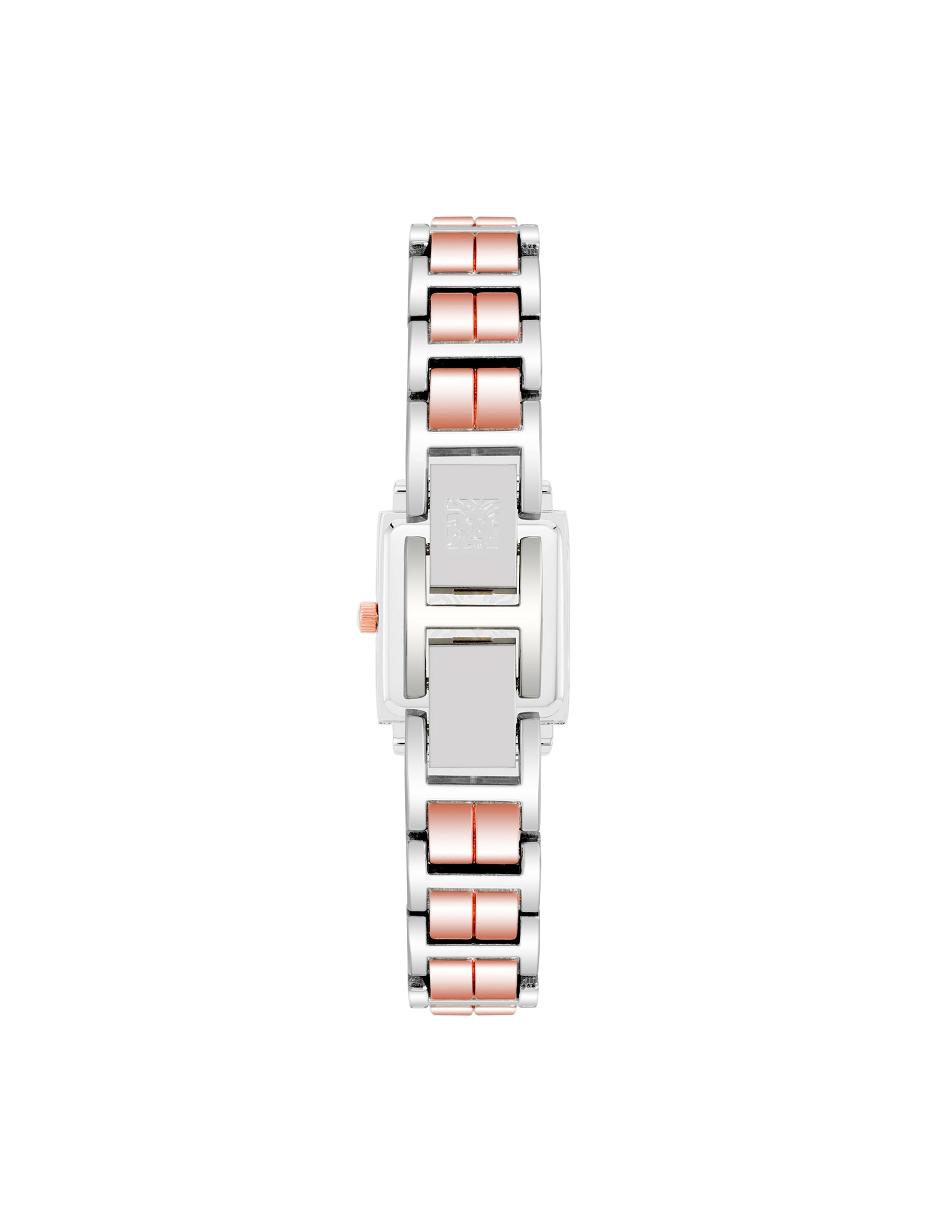 Les métaux Anne Klein Square Case Two-Tone Bracelet Watch   | HYB-7910023